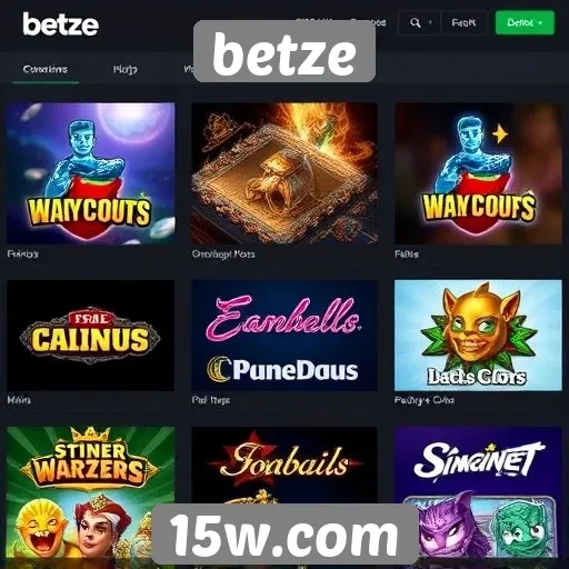Jogos populares disponíveis no site betze